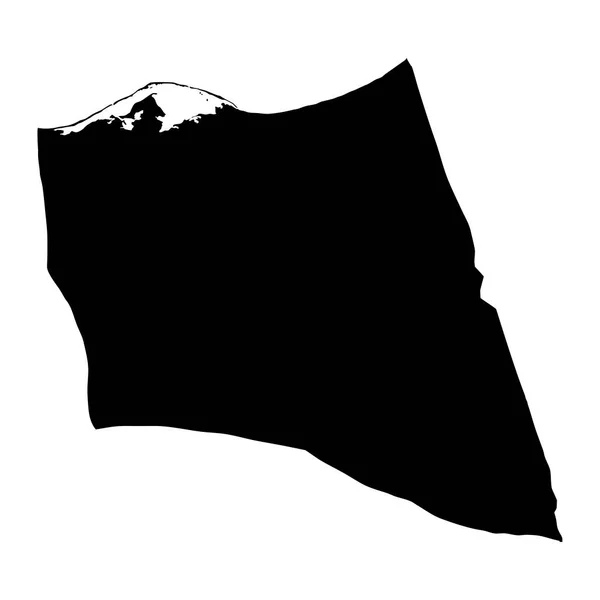 Mapa Gobernación Del Sinaí Norte División Administrativa Egipto Ilustración Vectorial — Vector de stock