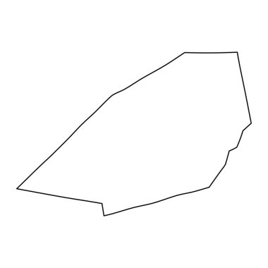 Faiyum Valiliği haritası, Mısır idari bölümü. Vektör illüstrasyonu.