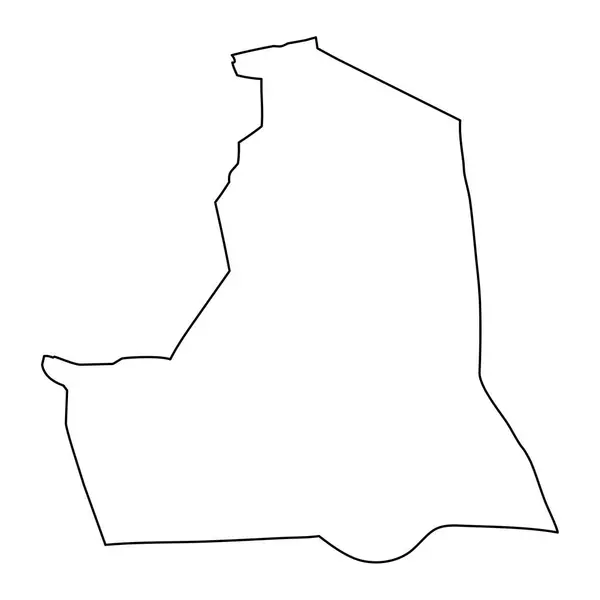Mapa Província Ismailia Divisão Administrativa Egito Ilustração Vetorial — Vetor de Stock