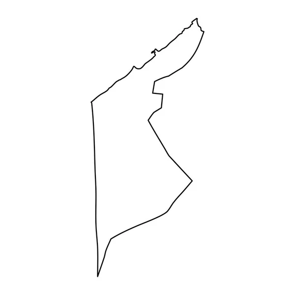 Aleksandria Governorate Map Podział Administracyjny Egiptu Ilustracja Wektora — Wektor stockowy