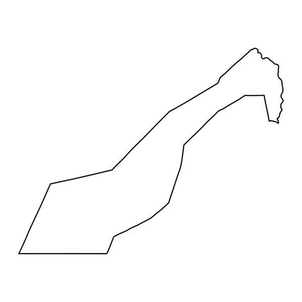 ギザ県知事マップ エジプトの行政区画 ベクトルイラスト — ストックベクタ
