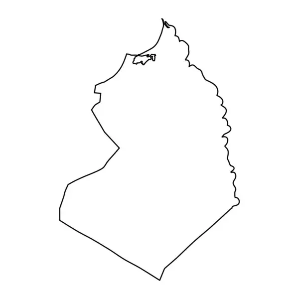 Karte Des Gouvernements Beheira Verwaltungseinheit Ägyptens Vektorillustration — Stockvektor