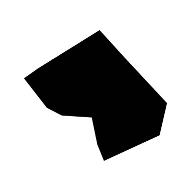 Niamey şehir haritası, Nijer ülkesinin idari bölümü. Vektör illüstrasyonu.