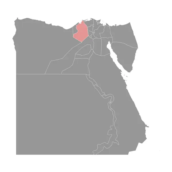 Carte Gouvernorat Beheira Division Administrative Égypte Illustration Vectorielle — Image vectorielle