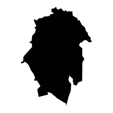 Ash Sharqiyah Kuzey Valiliği haritası, Umman 'ın idari bölümü. Vektör illüstrasyonu.