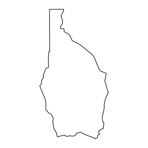 タホア地方地図 ニジェールの行政区画 ベクトルイラスト — ストックベクタ