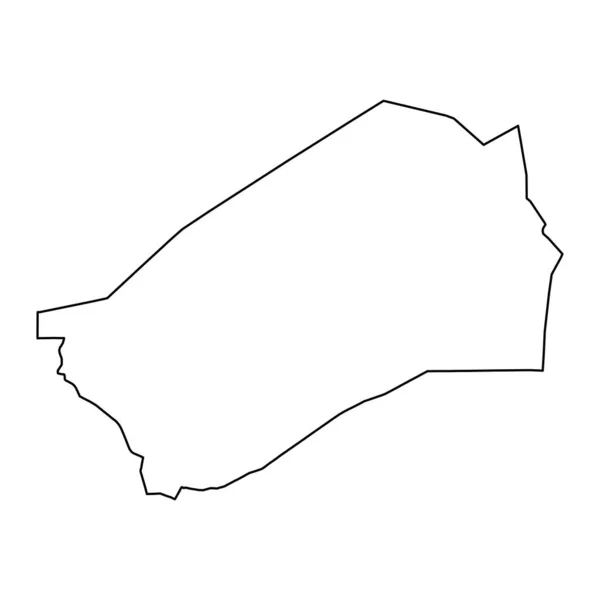 Карта Региона Агадес Административное Деление Страны Нигер Векторная Иллюстрация — стоковый вектор