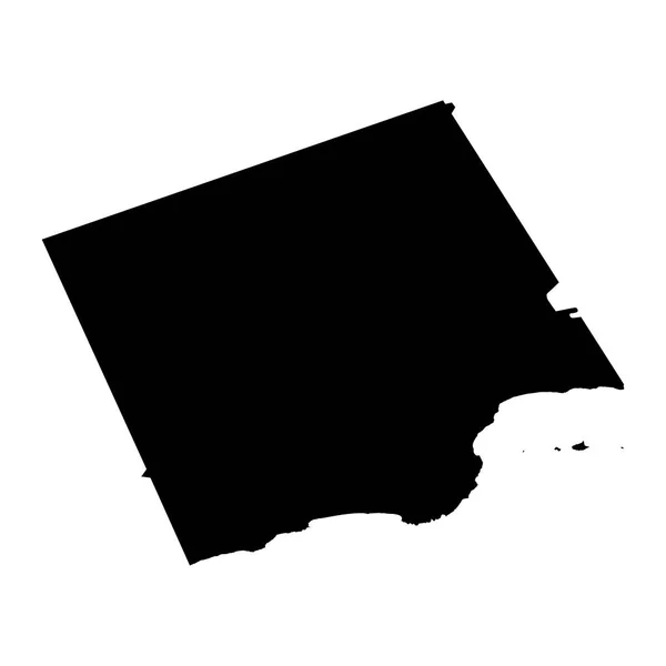 Karte Des Gouvernements Dhofar Verwaltungsbezirk Von Oman Vektorillustration — Stockvektor