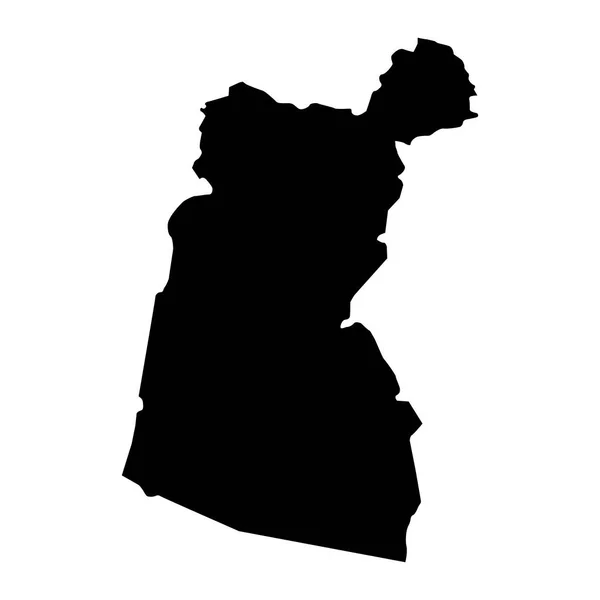 Карта Губернии Дахилия Административное Деление Омана Векторная Иллюстрация — стоковый вектор