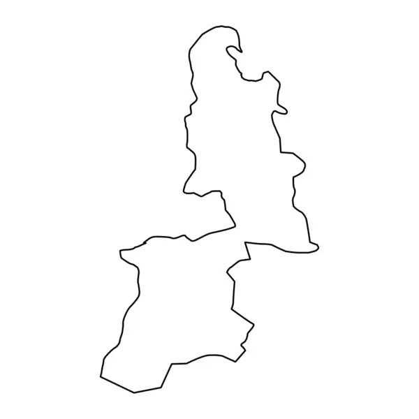Карта Провинции Аль Бурайми Административное Деление Омана Векторная Иллюстрация — стоковый вектор