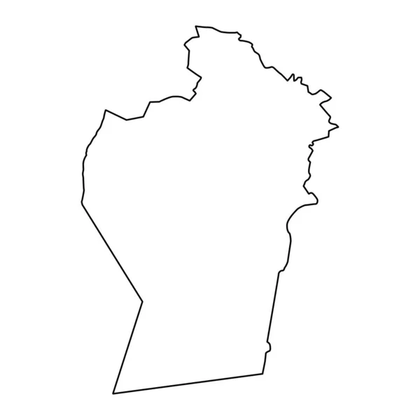 Mapa Província Dhahirah Divisão Administrativa Omã Ilustração Vetorial — Vetor de Stock