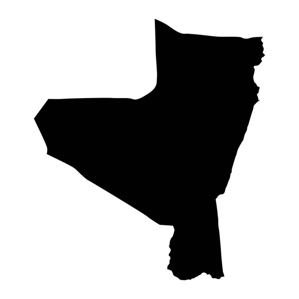 Kassala State Map Administratieve Divisie Van Soedan Vectorillustratie — Stockvector