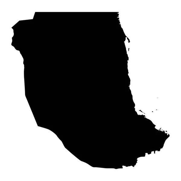 Χάρτης Της Ερυθράς Θάλασσας Διοικητική Διαίρεση Του Σουδάν Εικονογράφηση Διανύσματος — Διανυσματικό Αρχείο