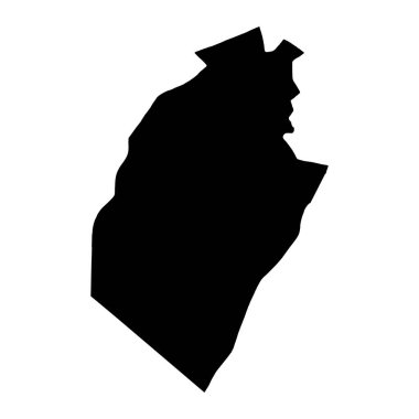 Necef Valiliği haritası, Irak idari bölümü. Vektör illüstrasyonu.