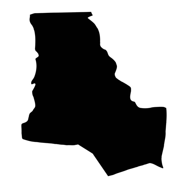 Mappa Del Governatorato Dhi Qar Divisione Amministrativa Dell Iraq Illustrazione — Vettoriale Stock