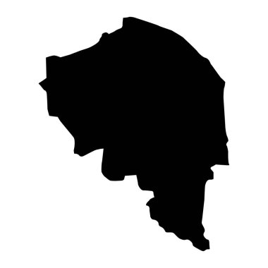 Kerman eyalet haritası, İran idari bölümü. Vektör illüstrasyonu.