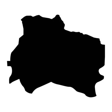 Kuzey Horasan eyalet haritası, İran idari bölümü. Vektör illüstrasyonu.