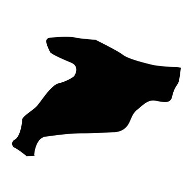 Alborz eyalet haritası, İran idari bölümü. Vektör illüstrasyonu.