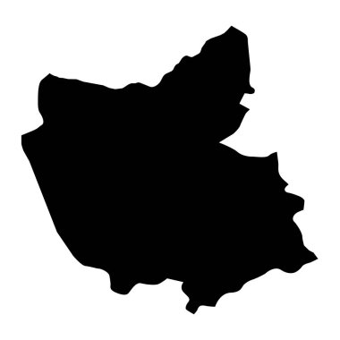 Doğu Azerbaycan eyalet haritası, İran idari bölümü. Vektör illüstrasyonu.