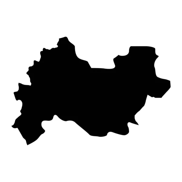 Χάρτης Επαρχίας Kermanshah Διοικητική Διαίρεση Του Ιράν Εικονογράφηση Διανύσματος — Διανυσματικό Αρχείο