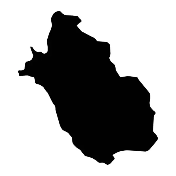 Mapa Província Fars Divisão Administrativa Irão Ilustração Vetorial — Vetor de Stock