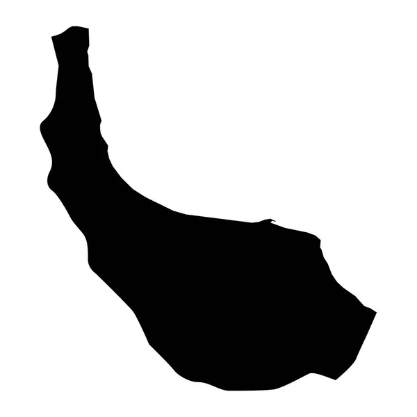 Mapa Prowincji Gilan Podział Administracyjny Iranu Ilustracja Wektora — Wektor stockowy