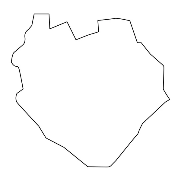 Carte État Kordofan Sud Division Administrative Soudan Illustration Vectorielle — Image vectorielle