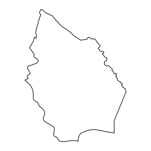 Maysan Governorate Map Administrative Division Iraq Vector Illustration — Stock Vector