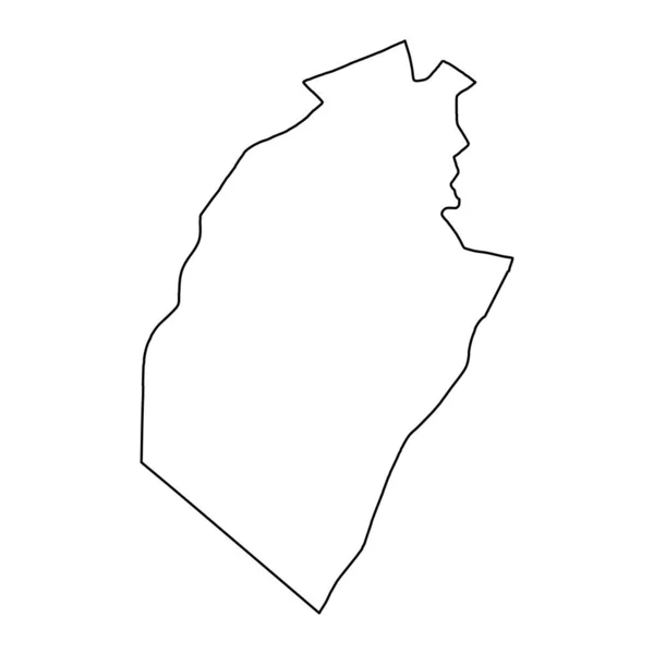 纳杰夫省地图 伊拉克行政区划 矢量说明 — 图库矢量图片