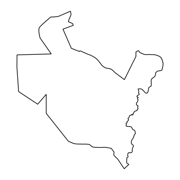 萨拉丁省地图 伊拉克行政区划 矢量说明 — 图库矢量图片