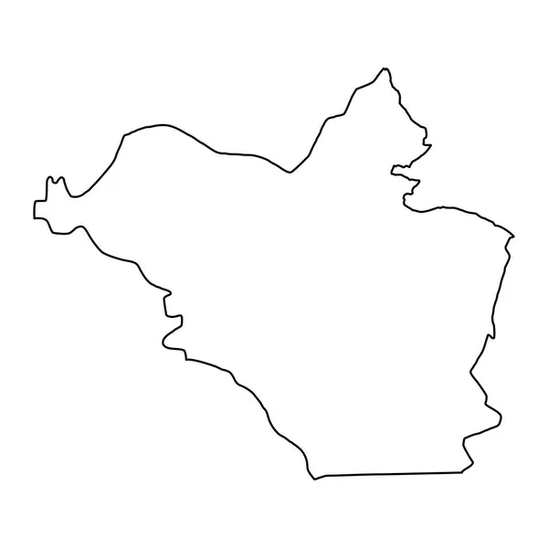 Carte Gouvernorat Wasit Division Administrative Irak Illustration Vectorielle — Image vectorielle
