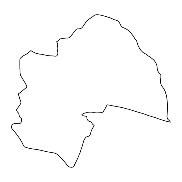 Karte Des Gouvernements Diwaniyah Verwaltungseinheit Des Irak Vektorillustration — Stockvektor