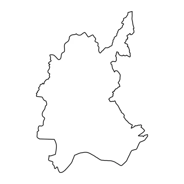 Карта Провинции Дияла Административное Деление Ирака Векторная Иллюстрация — стоковый вектор