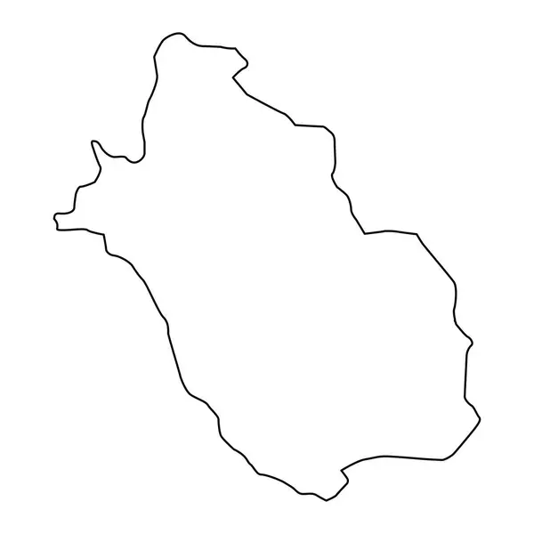 Mapa Prowincji Fars Podział Administracyjny Iranu Ilustracja Wektora — Wektor stockowy