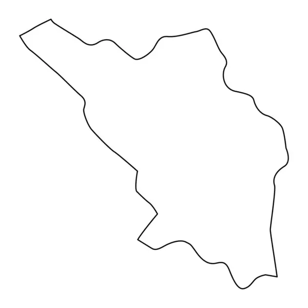 Карта Провінції Шармахал Бахтіарі Адміністративний Поділ Ірану Векторні Ілюстрації — стоковий вектор