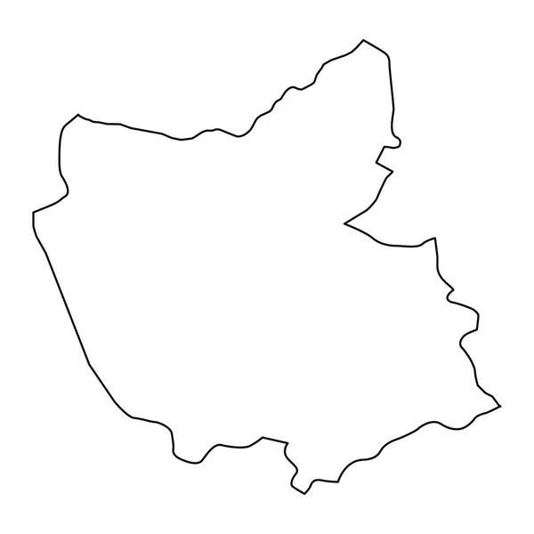 Azerbaiyán Oriental Provincia Mapa División Administrativa Irán Ilustración Vectorial — Archivo Imágenes Vectoriales