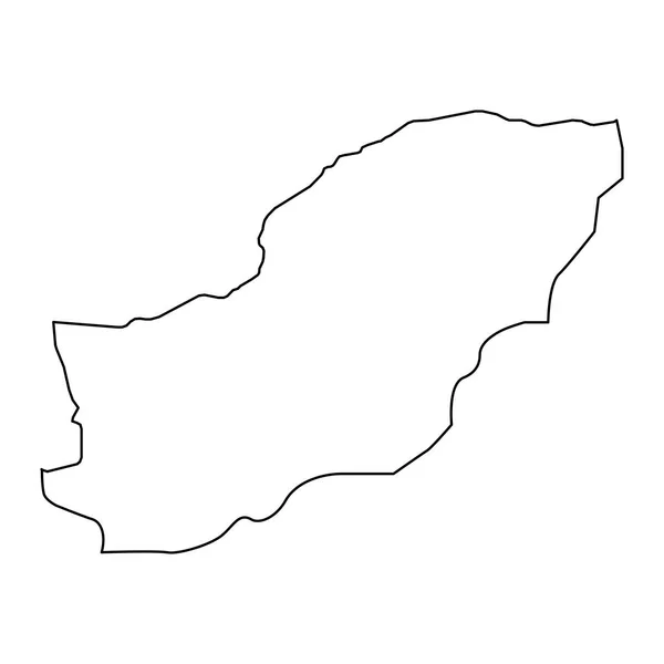Karte Der Provinz Golestan Verwaltungseinheit Des Iran Vektorillustration — Stockvektor