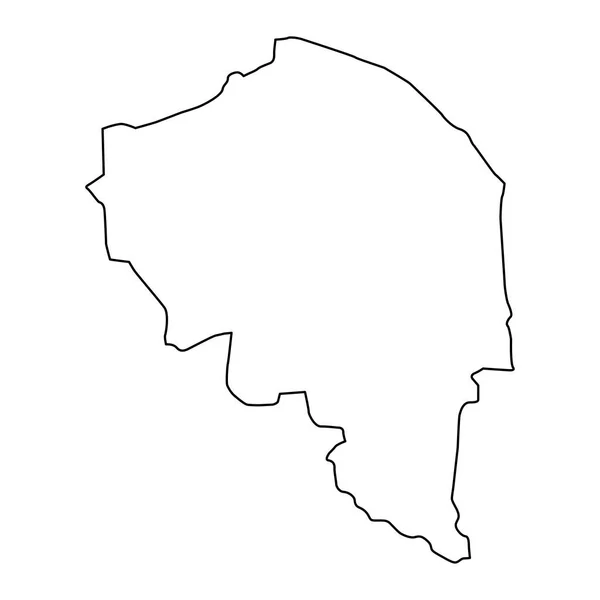 Karte Der Provinz Kerman Verwaltungseinheit Des Iran Vektorillustration — Stockvektor