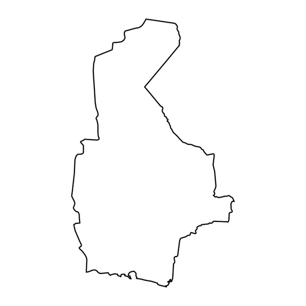Sistão Mapa Província Baluchestan Divisão Administrativa Irã Ilustração Vetorial — Vetor de Stock