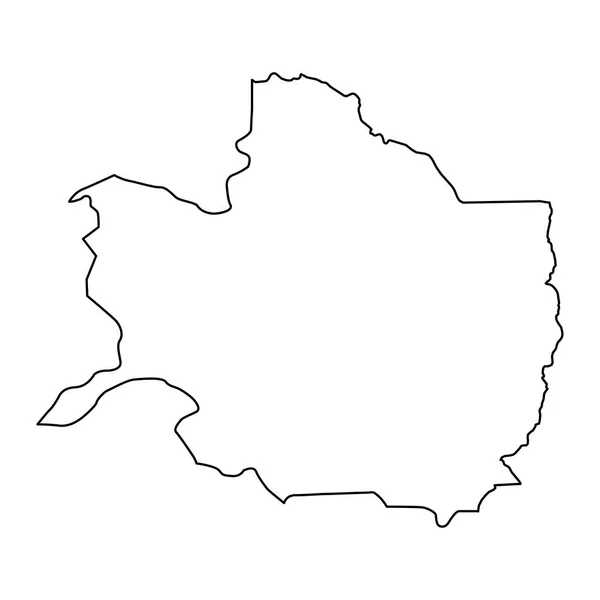 Карта Провинции Разави Хорасан Административное Деление Ирана Векторная Иллюстрация — стоковый вектор