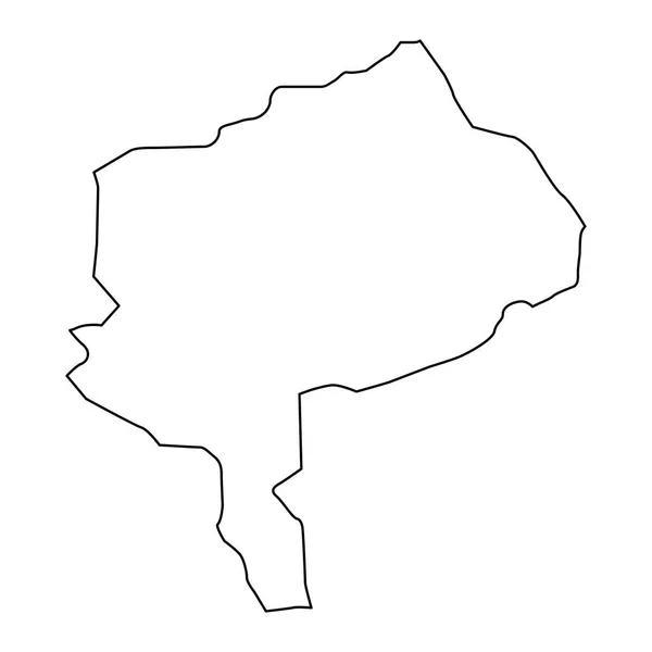 Yazd Provincia Mapa División Administrativa Irán Ilustración Vectorial — Vector de stock