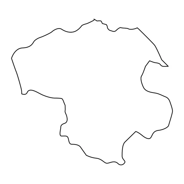 Mapa Provincie Zanjan Správní Divize Íránu Vektorová Ilustrace — Stockový vektor