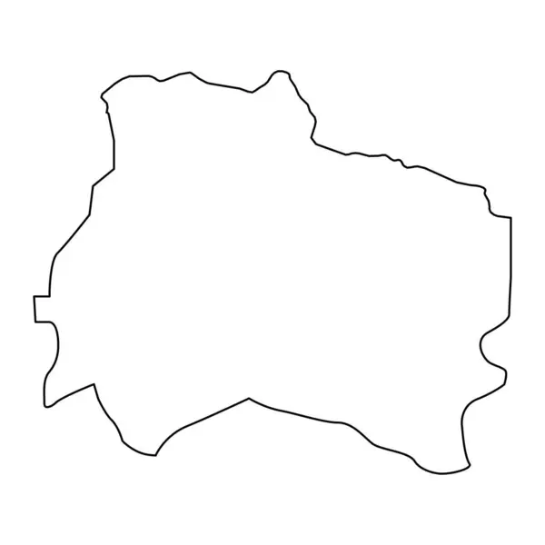 Карта Провінції Північний Хорасан Адміністративний Поділ Ірану Векторні Ілюстрації — стоковий вектор