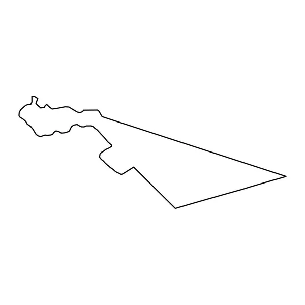 Zarqa省地图 约旦行政区划 — 图库矢量图片
