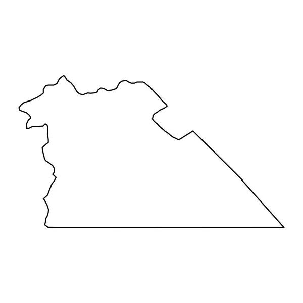 Carte Gouvernorat Amman Division Administrative Jordanie — Image vectorielle