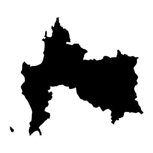 Mapa Regionu Biobio Podział Administracyjny Chile — Wektor stockowy