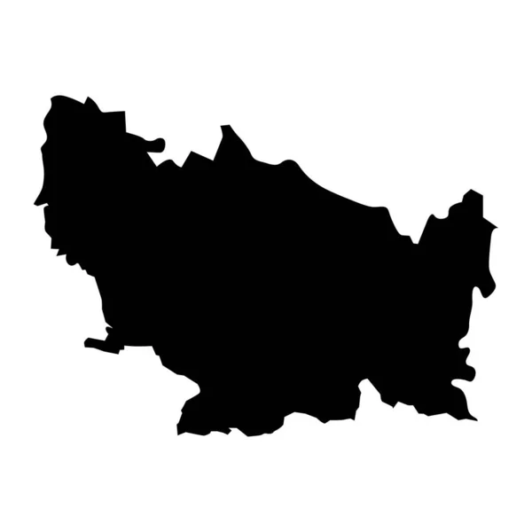 トラブル地域マップ チリの行政区画 — ストックベクタ