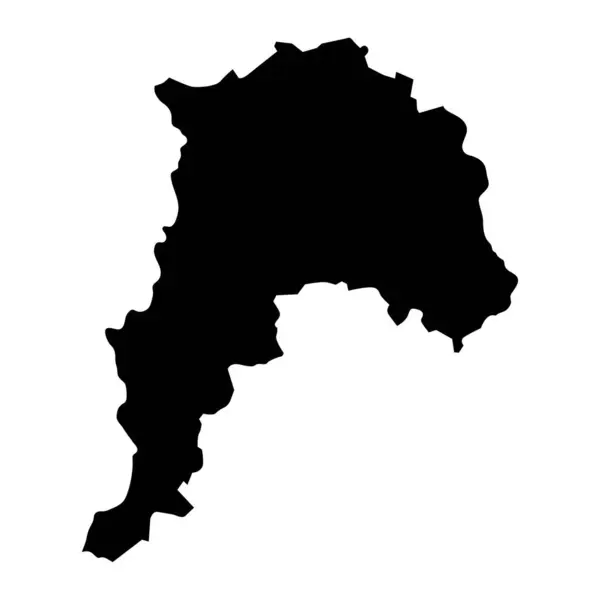 Carte Région Valparaiso Division Administrative Chili — Image vectorielle