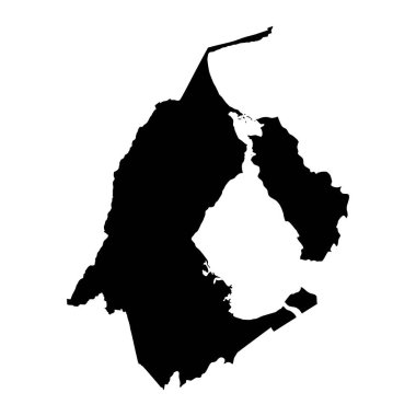 Zulia eyalet haritası, Venezuela 'nın idari bölümü.