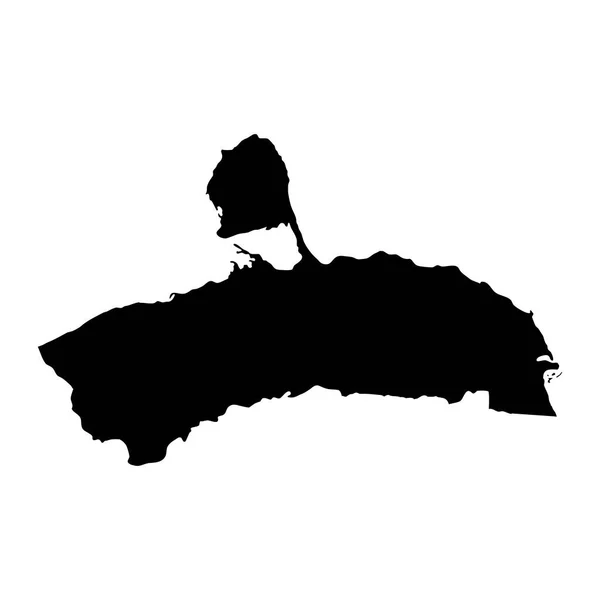 Carte État Faucon Division Administrative Venezuela — Image vectorielle